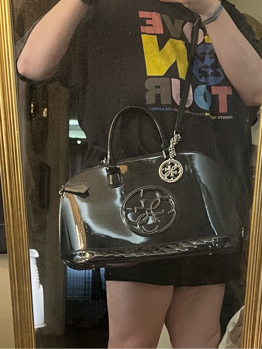Guess Patton leather black Crossbody bag - Picture 6 of 6
